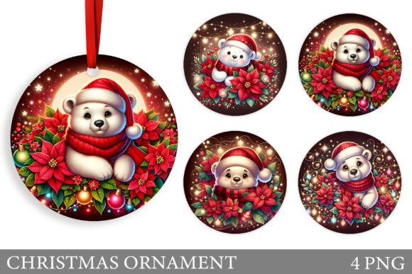 Christmas Bear Ornament Illustrations Review