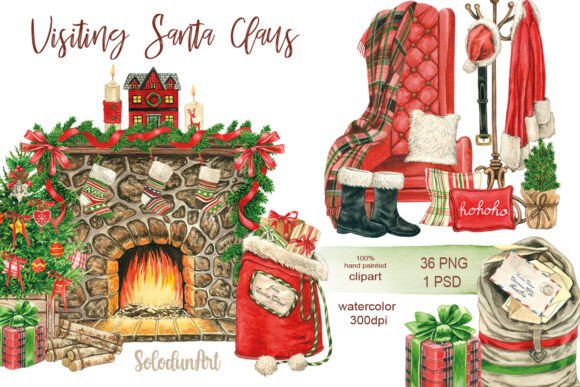 Christmas Interior Clipart: Illustrations Review