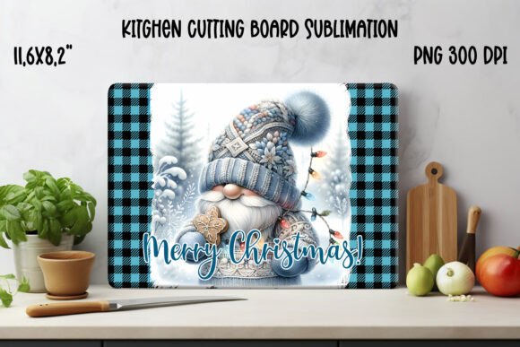 Christmas Nome Kitchen Board PNG Design: Illustrations Review