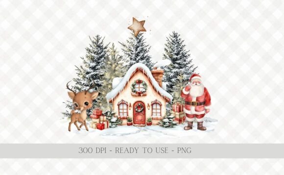 Christmas Woodland Santa Reindeer PNG: Branding Review