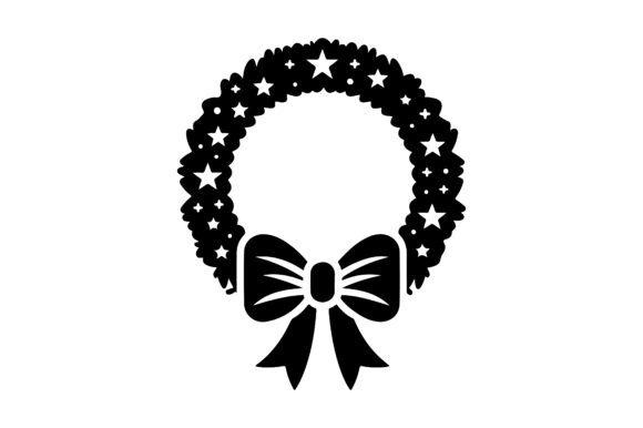 Christmas Wreath Silhouette Vector: Essential Illustrations
