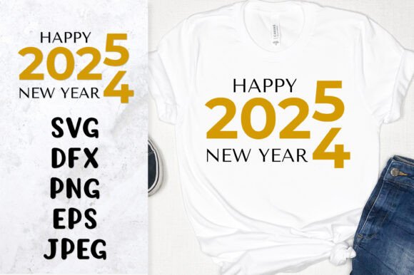 Happy New Year 2025 SVG Design Review