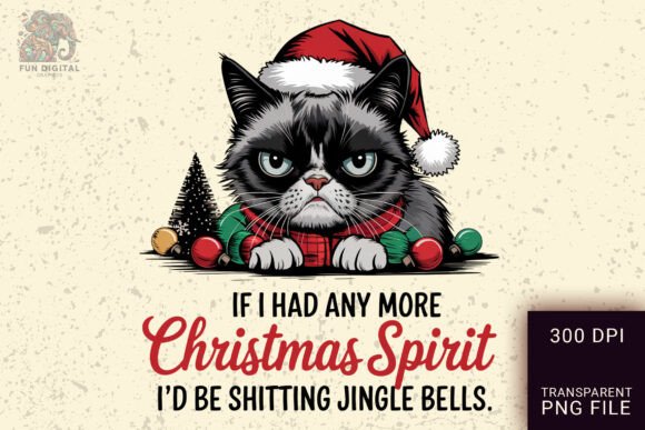 If I Had Any More Christmas Spirit, I’d Illustrations