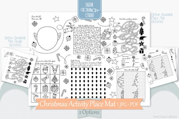 Review: Christmas Placemat Activity Sheet Print for Embroidery