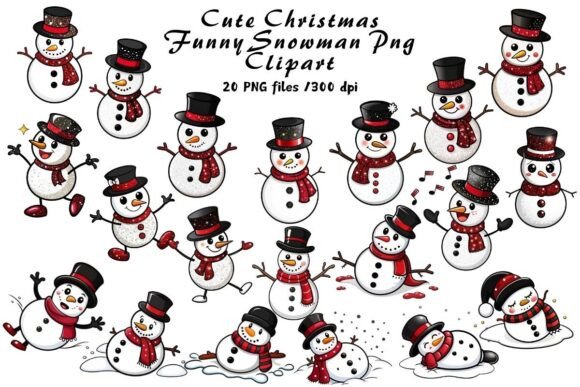Review: Cute Christmas Funny Snowman Clipart for Embroidery