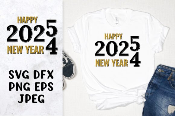 Review: Happy New Year 2025 SVG for Illustrations
