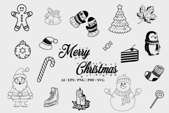 Review: Merry Christmas Black White Cute Design