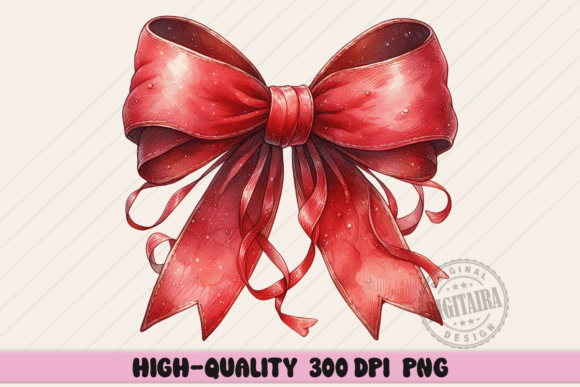 Review: Red Coquette Bow, Christmas Bow Png for Embroidery