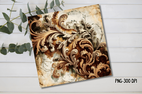 Vintage Floral Christmas PNG for Illustrations